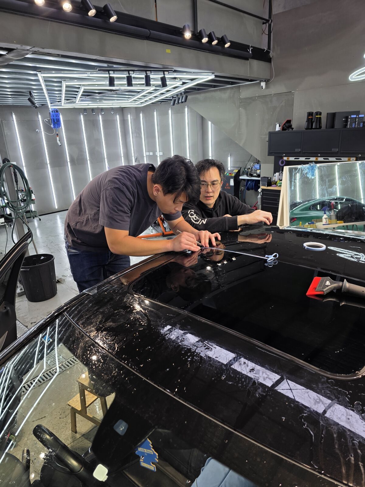 PPF installation training at Shoyi